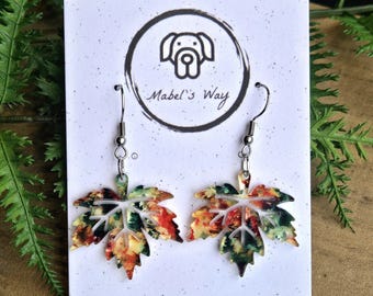 Autumn Maple Leaf Earrings