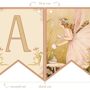 Fairy Vanity Printable Banner, Art Nouveau Printable Banner, Fairy Birthday Banner, Fairy Banner, Art Nouveau Fairy Decor, Art Deco Banner