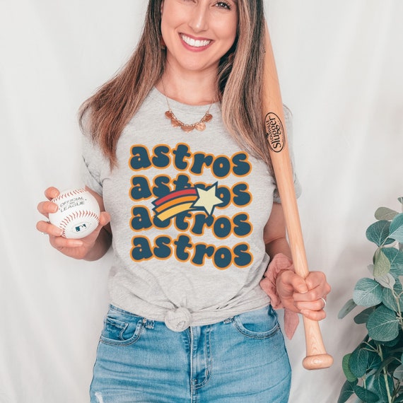 Womens retro astros shirt 2025