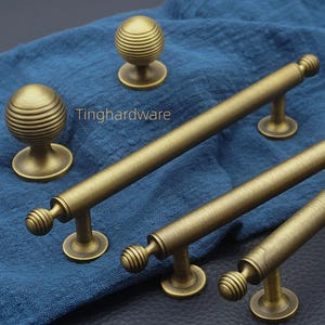 Solid Brass Drawer Knob Pull Unique Bronze Cabinet Handle Knob Dresser Knob Handle Gold  Kitchen Cupboard Handle