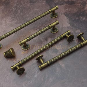 Antique Bronze Drawer Pull Knob - Rustic Cabinet Hardware