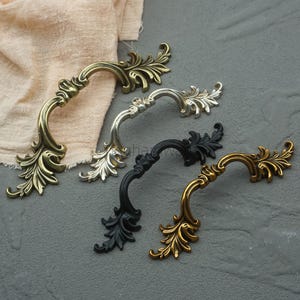3&quot;3.78&quot;European style Kitchen Handle, Antique Drawer Pulls Knobs  ,Vintage Dresser Handles Cupboard Knob Pull  Cabinet Door Knob Handle