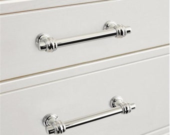 3.78"5"6.3"Polished Chrome Drawer Knob Pull Cabinet Handle Knob Brushe Nickel  Modern Dresser Knob Handle Gift Kitchen Cupboard Handle Ting