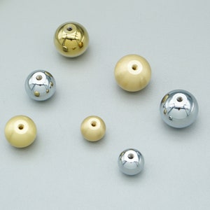 Brass Shiny Gold Chrome Cabinet knob Mini Ball Drawer Knob Cupboard Door Knob Gift Solid Brass Knob Ball Knob Kitchen Hardware image 3