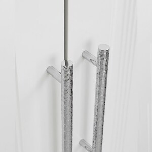 33.7856.38.812.6chrome Hammer Drawer Pull and Knob Dresser Handle Knob