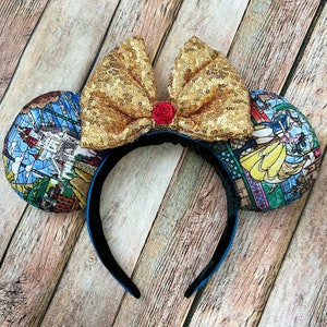 Enchanted Rose - Beauty and the Beast Mouse Ears