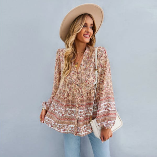 Printed Bohemian Shirt