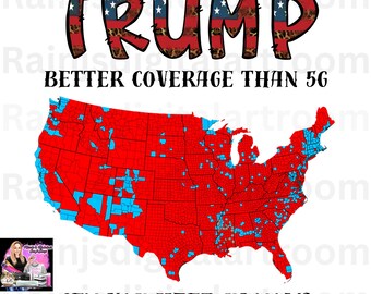 Trump Map PNG Designs, Political Shirt Graphics (Digital Download)