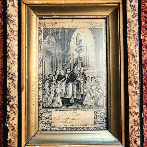 Antique Catholic Art Etsy