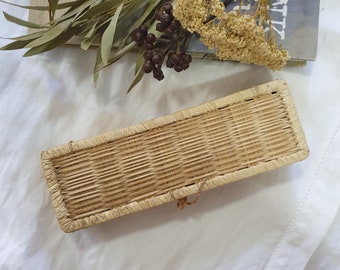 Vintage Woven Trinket Basket