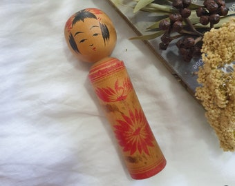 Vintage Japanese Kokeshi Wooden Doll