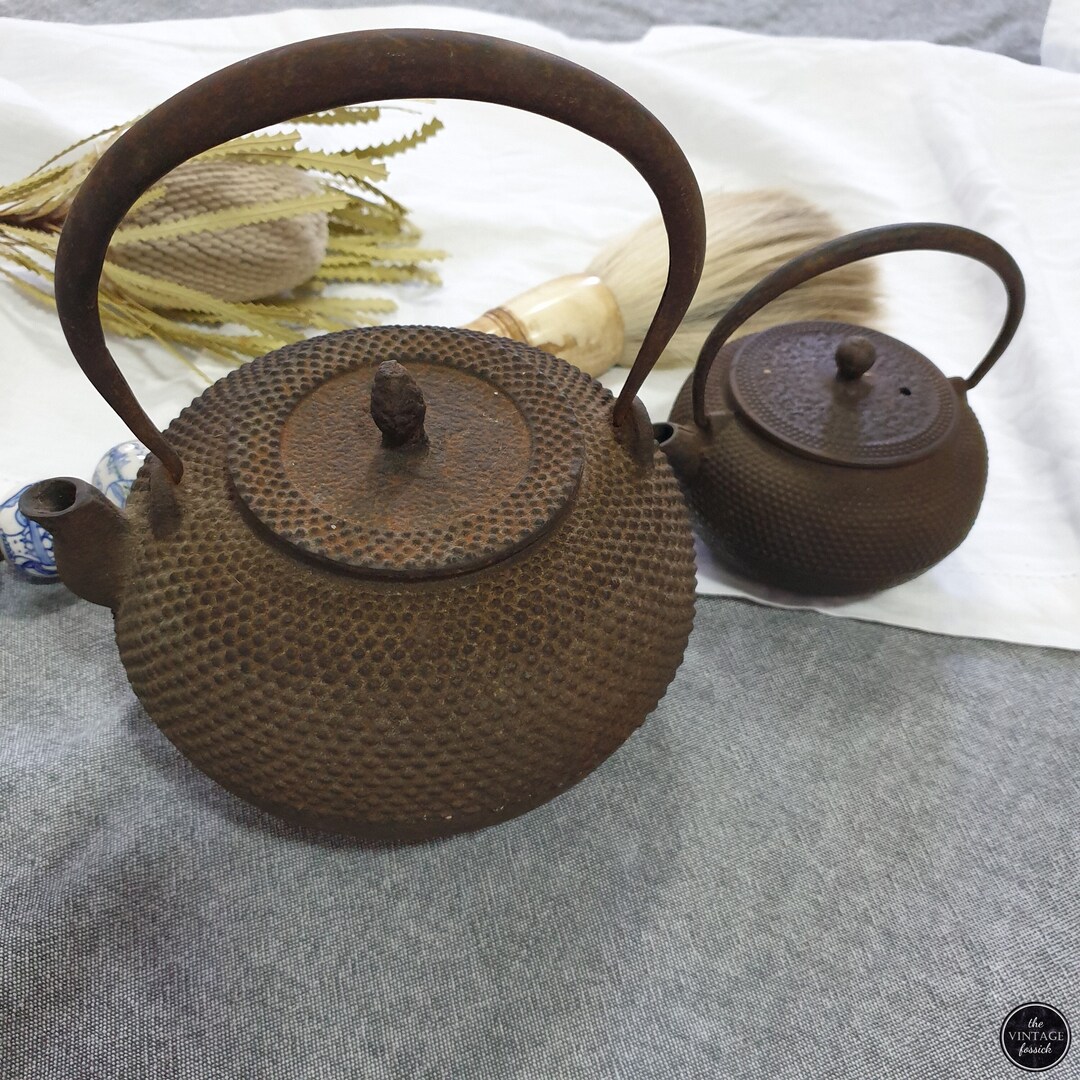 Vintage Japanese Iron Teapots 2 Size Options Etsy