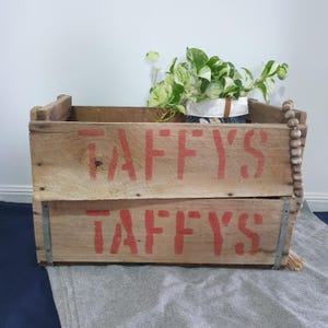 Vintage Wooden Taffy Crate | 2 Options