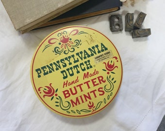 Vintage Metal Tin | Butter Mints