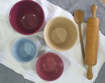 Vintage Fowler Pudding/Mixing Bowls | 4 Options