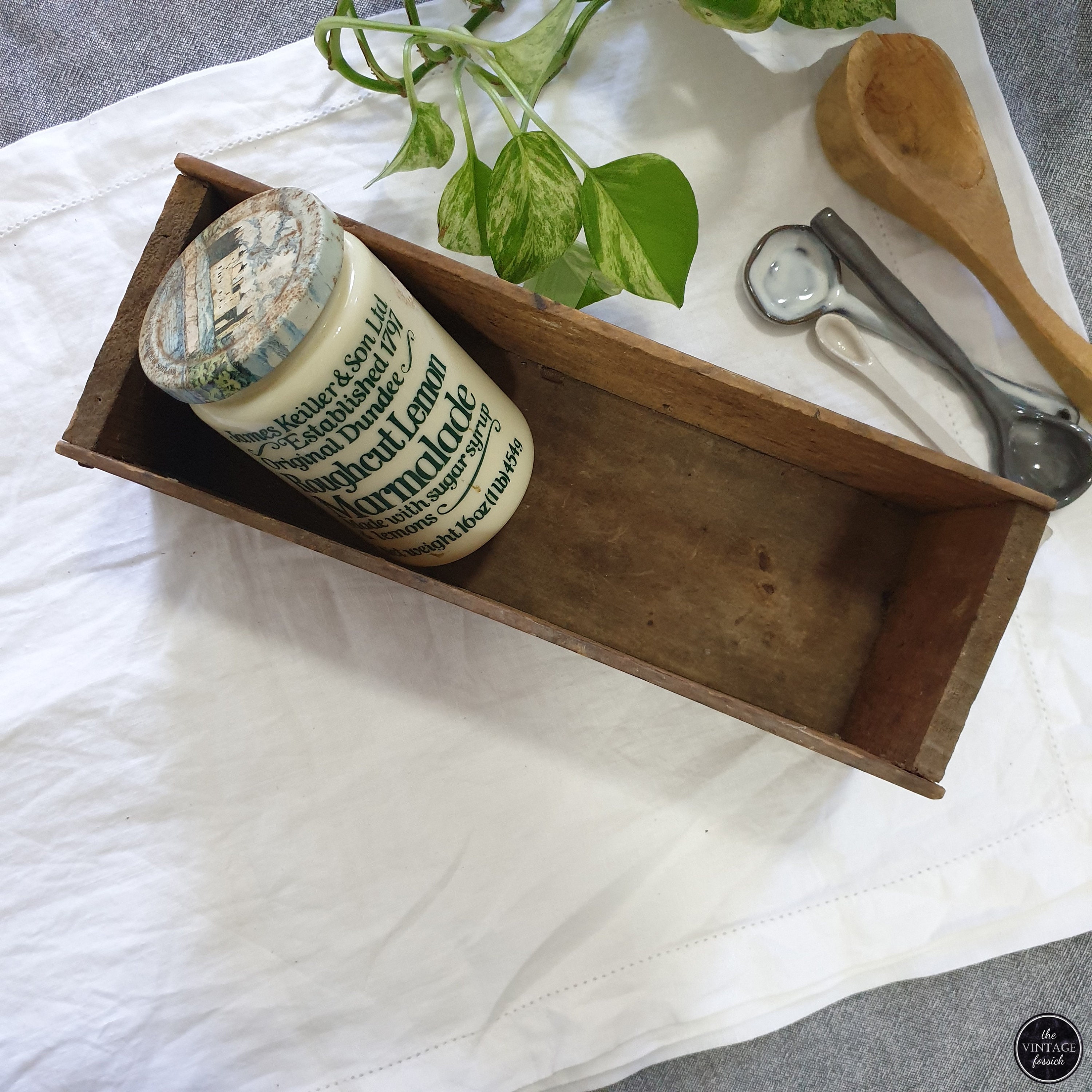 Vintage Wooden Kraft Cheese Box Etsy Australia