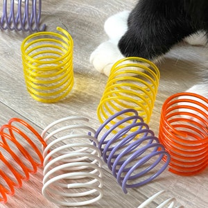 猫用おもちゃ スプリング - インタラクティブ猫用おもちゃ - 子猫用おもちゃ - 5個パック - Pawlly Joylly
