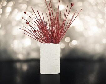 Eve - Winter Frost Vase – Elegant 3D Printed Holiday Decor