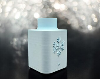 Frostine - Snowflake Vase – Elegant 3D Printed Festive Decor