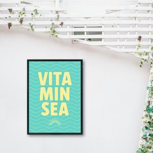 Vitamin Sea Digital Print | Beach Vibes Wall Art | Instant Download
