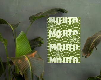 Mojito Printable Cocktail Art – Digital Download
