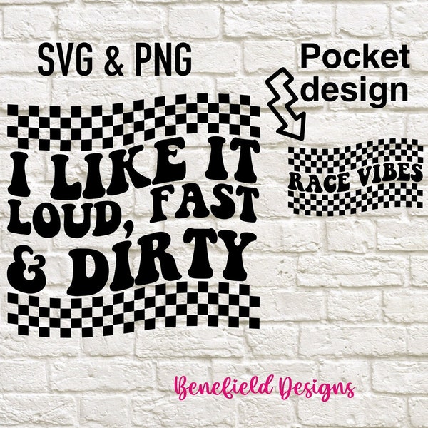 I like it loud fast and dirty svg png, Dirt track racing svg png