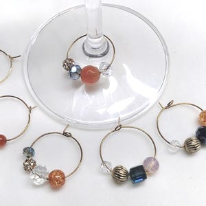 Fall Flames Wine Charms