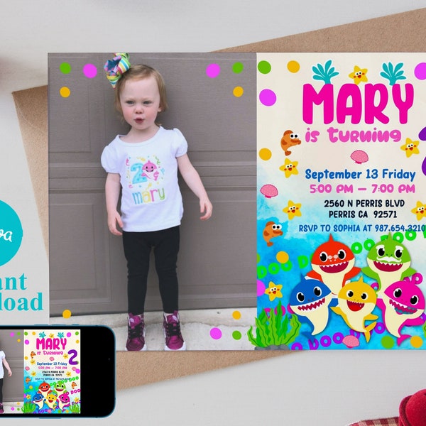 Baby Shark 3rd Birthday Party Etsy