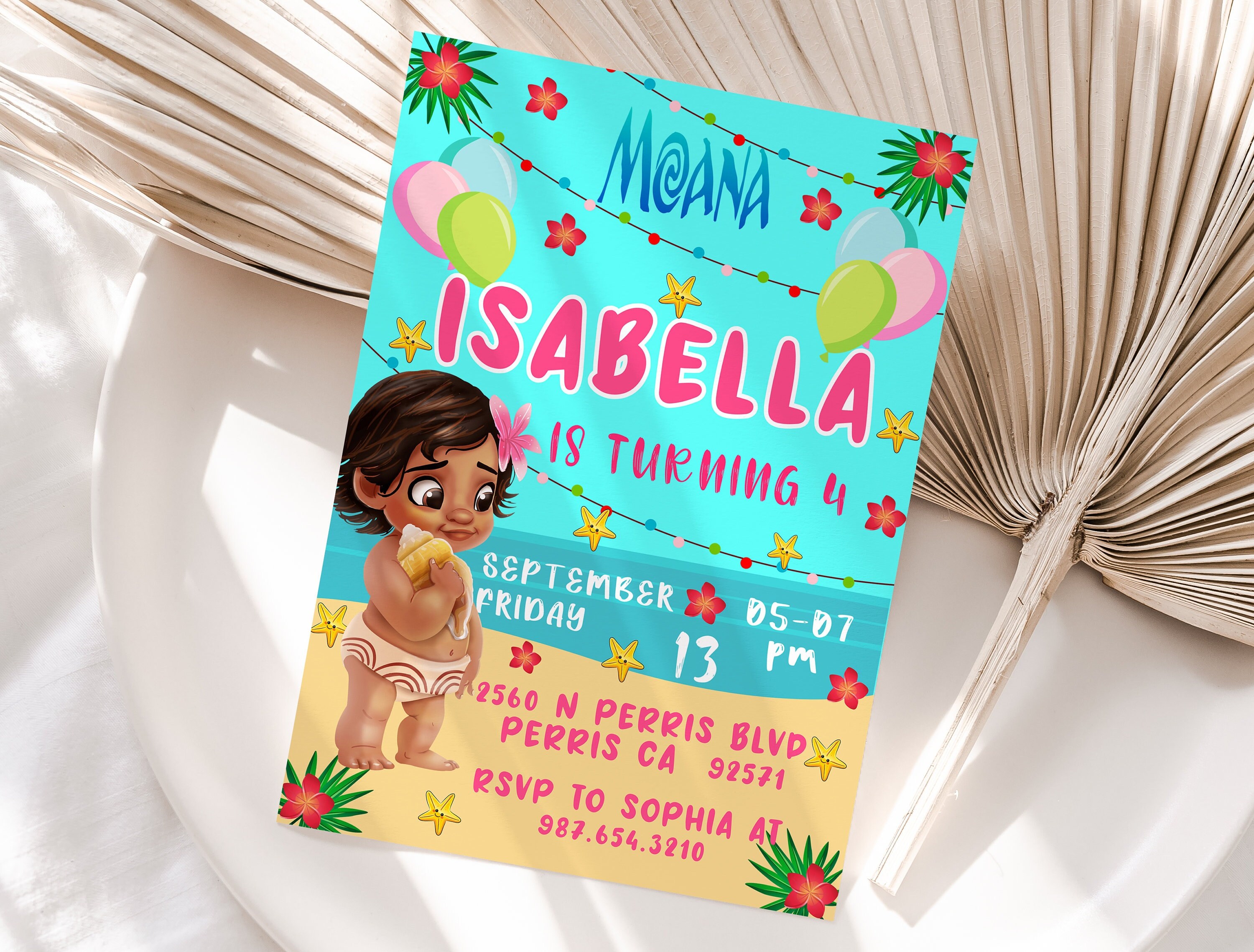 Editable Moana Birthday Invitation Template Printable - Etsy Editable Moana Birthday Invitation Template Printable - Etsy