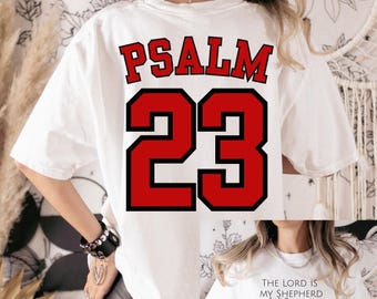 Psalm 23 Jordan PNG | Christian Sport shirt design | Faith Basketball PNG | Inspirational SVG | Religious Sublimation | Bible Verse | Cricut