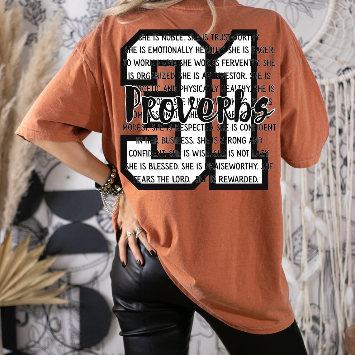 Proverbs 31 PNG | Christian Jersey Style Bible Verse Shirt Design ...