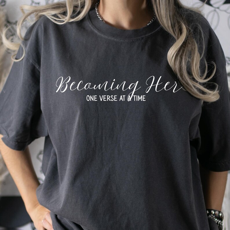 Proverbs 31 Woman Shirt PNG | Jersey Style Christian Shirt Design | Digital Download | Bible Verse Faith Shirt | Becoming Her image 6