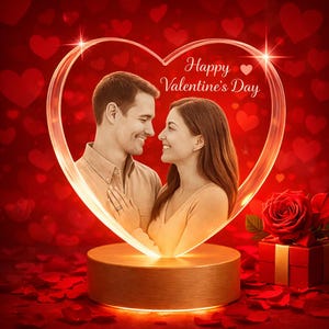 Foto personalizada en 3D de cristal, cristal K9, regalo hecho en EE. UU.