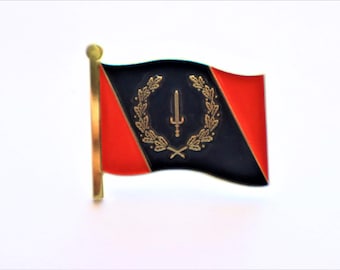 Black American Heritage-vlag reversspeldjes - handgemaakt, FBA, Soulaan, ADOS culturele pins