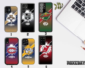 Hockey Team,Kings,Wild,Canadiens,Predators,Devils, iPhone Cases 14 Pro Max , Samsung S23 Ultra S22 S21 Ultra , iPhone 13,12,Note 20 Ultra
