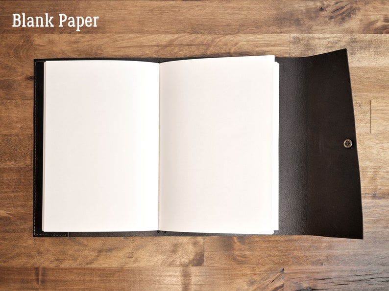 Black Leather Handmade Journals With Engraving