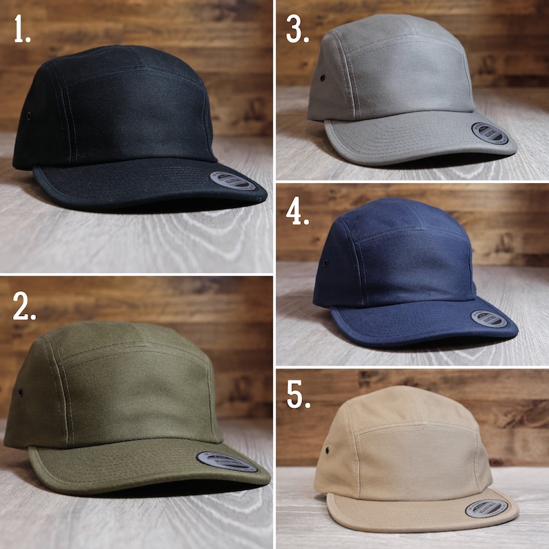 Custom 5 Panel Hat Options