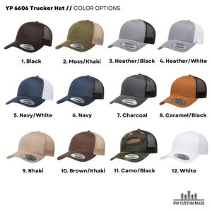 New Dad Gift Established 2025 Hat Father's Day Trucker Hat Color Options