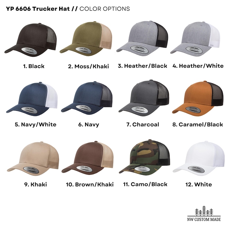 New Dad Gift Established 2025 Hat Father's Day Trucker Hat Color Options