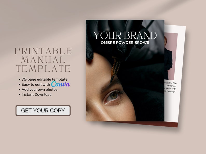 The ULTIMATE Ombré Powder Brows Training Manual Etsy