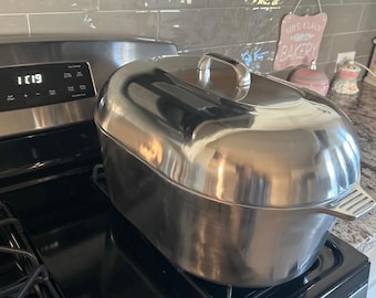 Magnaware Oval Dutch Oven 10Qt (15") – Heritage Cast Aluminium Cooking Pot with Lid