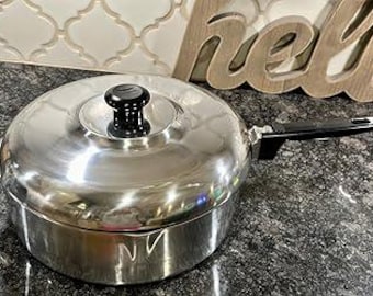 10 Inch Sauté Pan with Lid - Cast Aluminum Cooking Pan - Lightweight Frying & Sauté Pan - Even Heat Cookware - Non-Toxic Kitchen Pan