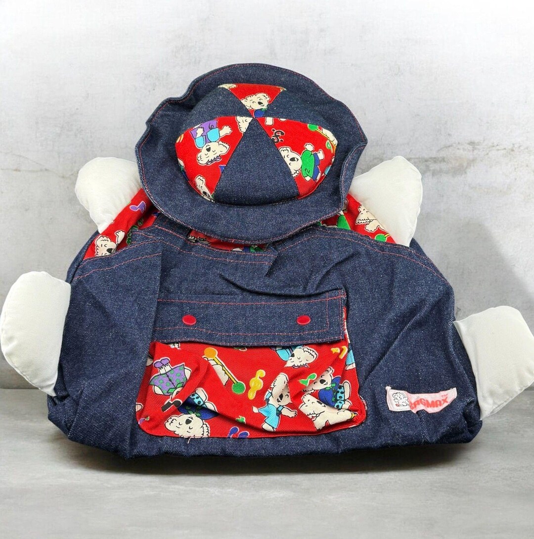 Cute Bagmax Child Kid Backpack Knapsack Denim Koala Character Hat Cover ...