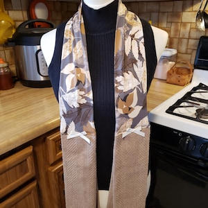 Kitchen Boa, Tea Towel, Brown Kitchen Towel, Neck Towel, Linens, Boa Towel, Housewarming Gift, Towel Scarf, Chef Gift, Apron, Cooking Gift