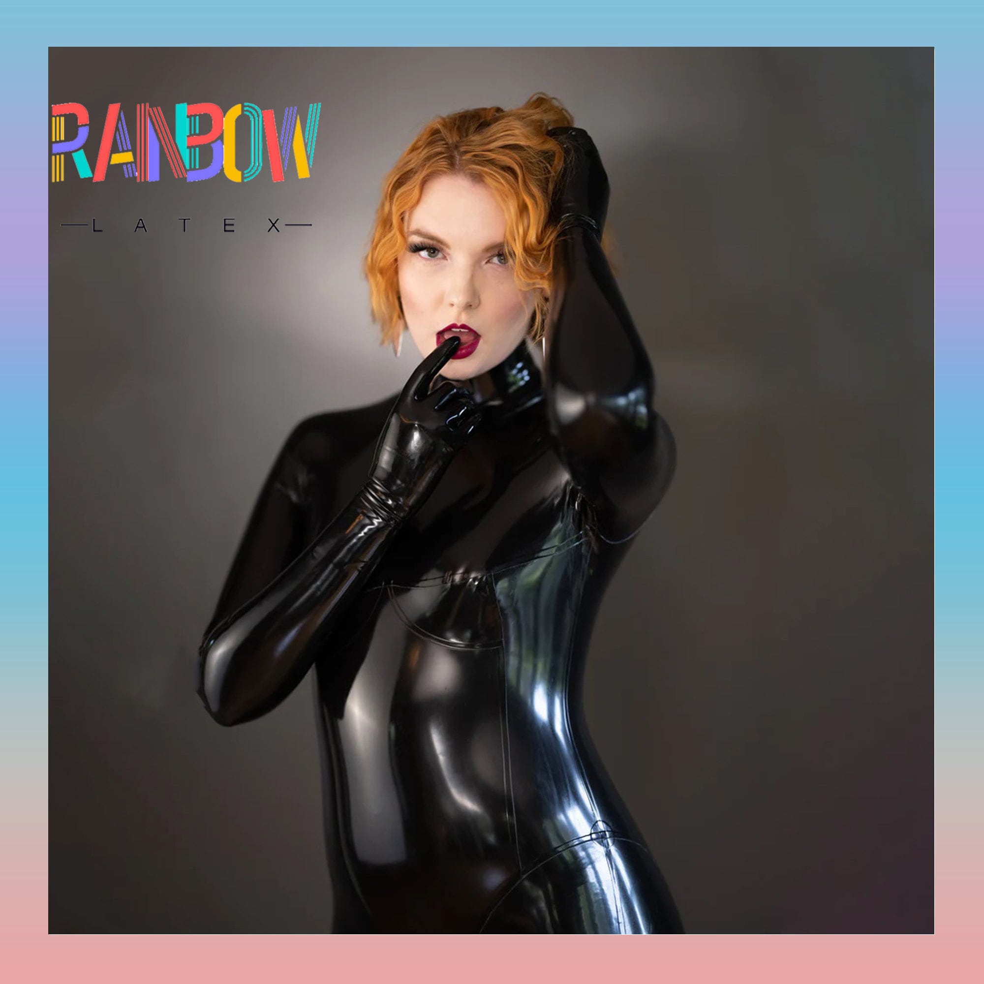 Latex Catsuitneck Entry Crotch Ziplatex Bodysuit Full Body Etsy