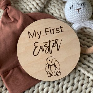 My First Easter plaque, baby’s first Easter sign, Easter keepsake, holiday milestone marker, baby’s first Easter