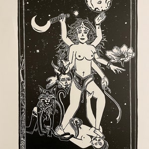 Linocut print - Choices