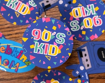 90s Kid Waterproof Sticker