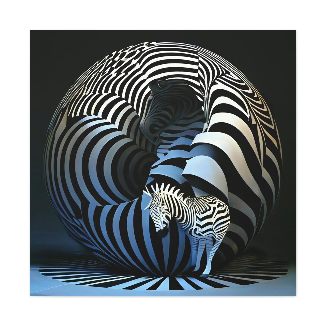 Zebra Dimensions Art Etsy