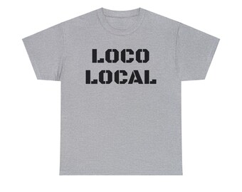 Loco Local Unisex T-shirt i kraftig bomull
